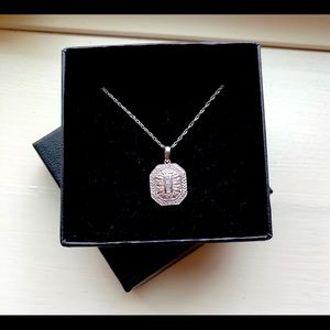 925 sterling and real diamond necklace